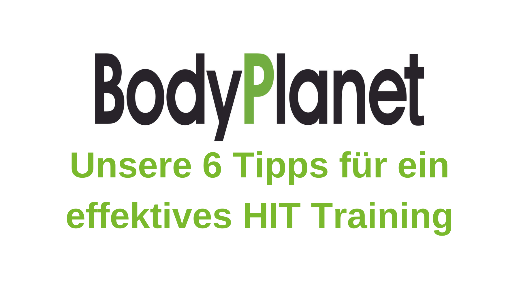 6 Tipps für ein effektives HIT Training