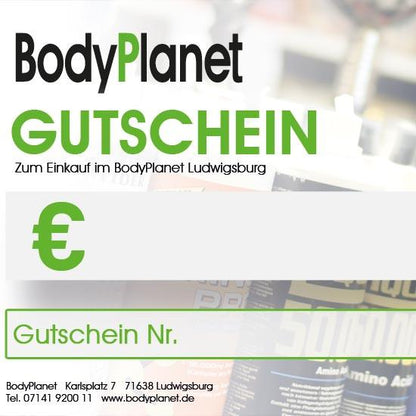 BodyPlanet-Geschenkgutschein - BodyPlanet
